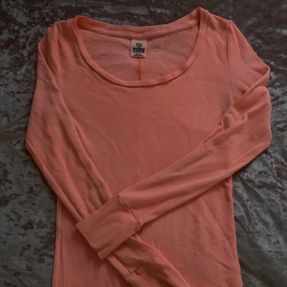 Adorable peach shirt by PINK